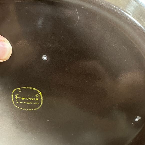 Franciscan Madeira Earthenware Oval Chop/Serving Platter c1967 USA 13.5"x11.5" - Picture 3 of 7